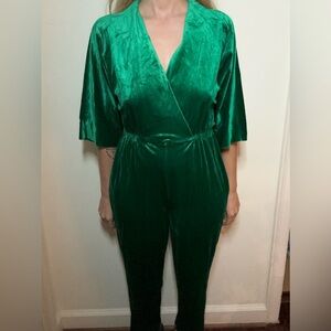 Vtg Vanity Fair Velvet Jumpsuit